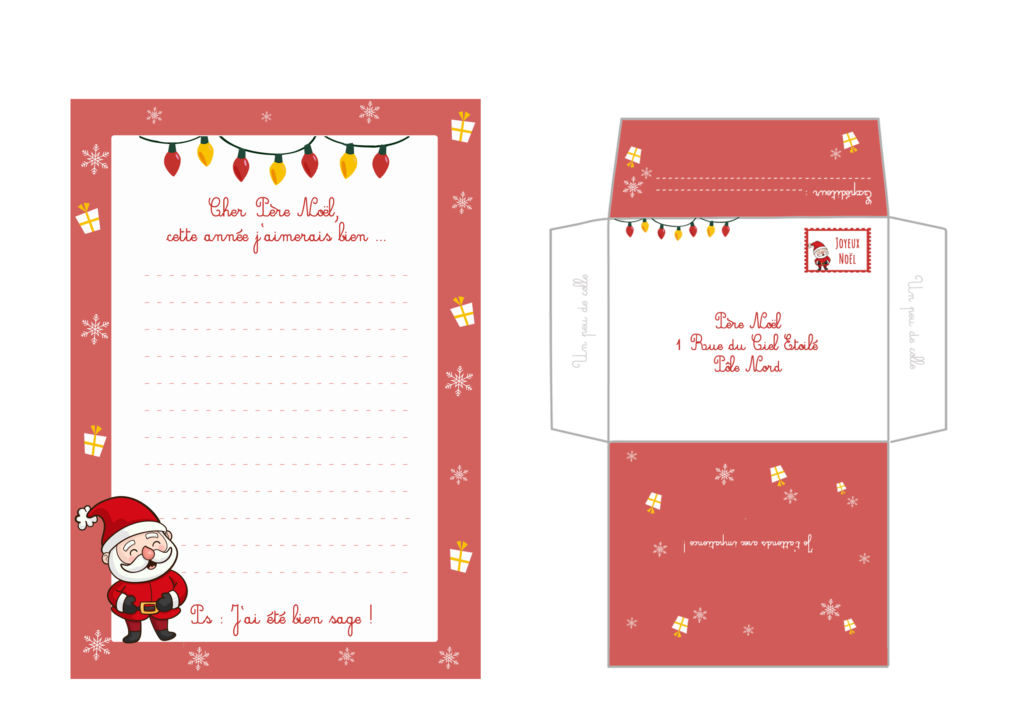 Lettre au Père Noël {Printable} - Mum, Mim & Co